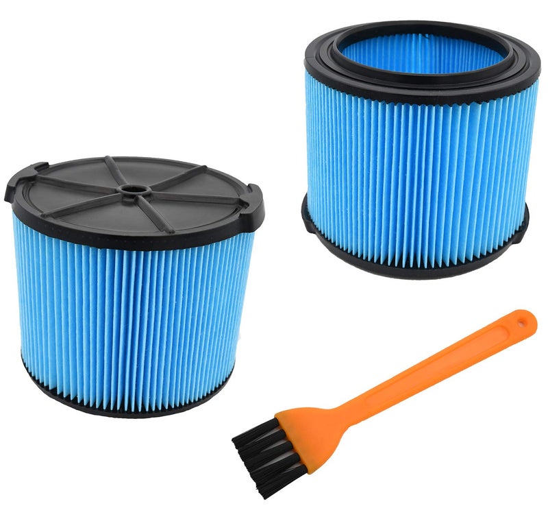 KAKO VF3500 Filter for Ridgid Shop Vac Filter, VF3500 Replacement Filter for Rigid 4 Gallon Shop Vac Filter, 3-Layer Wet/Dry 3-4.5 Gallon Vacuum Dust Filter for Wd4070, Wd3050, WD4080, WD4522 (2 Pack) - Image 1